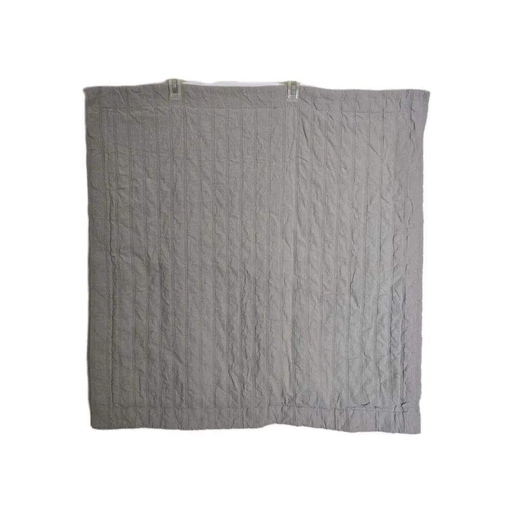 Docofil Euro Single Pillow Sham Gray 29X30 Textured Cover  100% Cotton